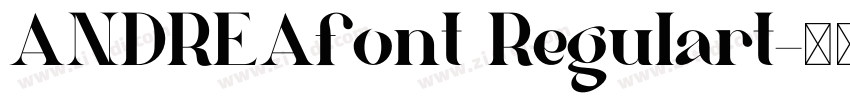ANDREAfont Regulart字体转换